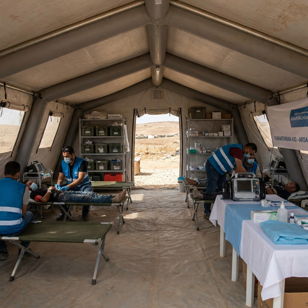 Field medical center Arsal Lebanon - مركز صحي ميداني عرسال