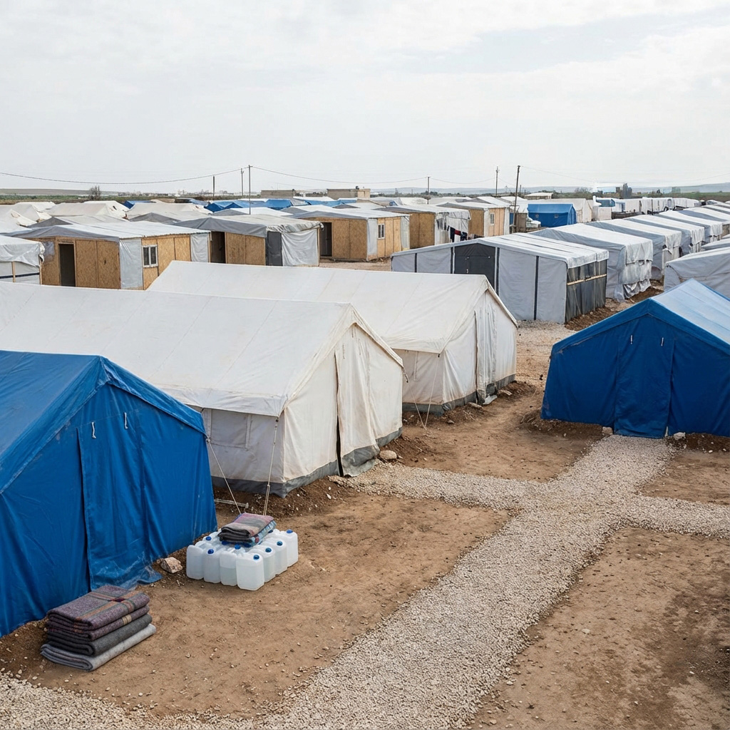 Tarp Distribution for Camps in Central Beqaa